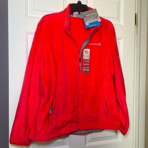 Free Country Woman’s Coral Butter Pile Jacket NWT Full Zip Size XL Adjustable